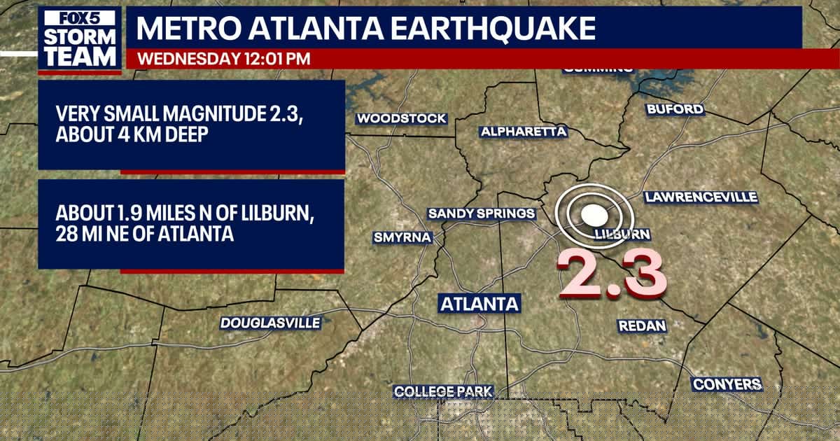 Did you feel it? Small earthquake hits metro Atlanta