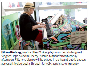 Fosun helps bring pianos to New York streets
