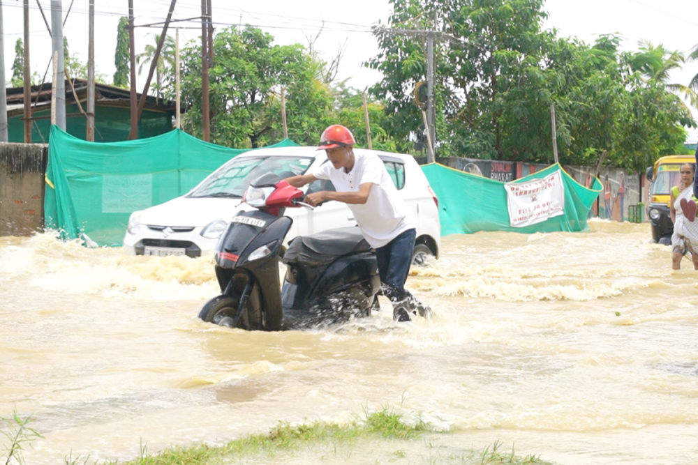 Dimapur Floods: Nine rescued, low-lying areas inundated