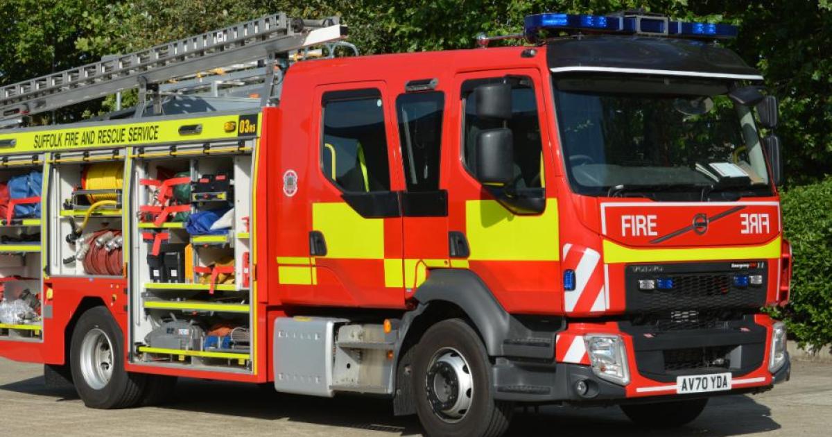 Firefighters tackled car blaze that spread to fence on A14