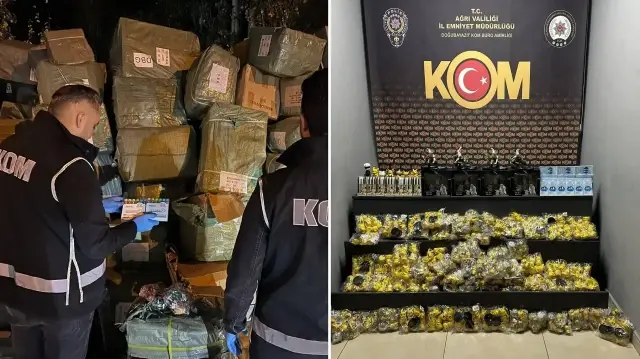 Ağrı’da 40 milyon liralık kaçak oyuncak ve kalem ele geçirildi
