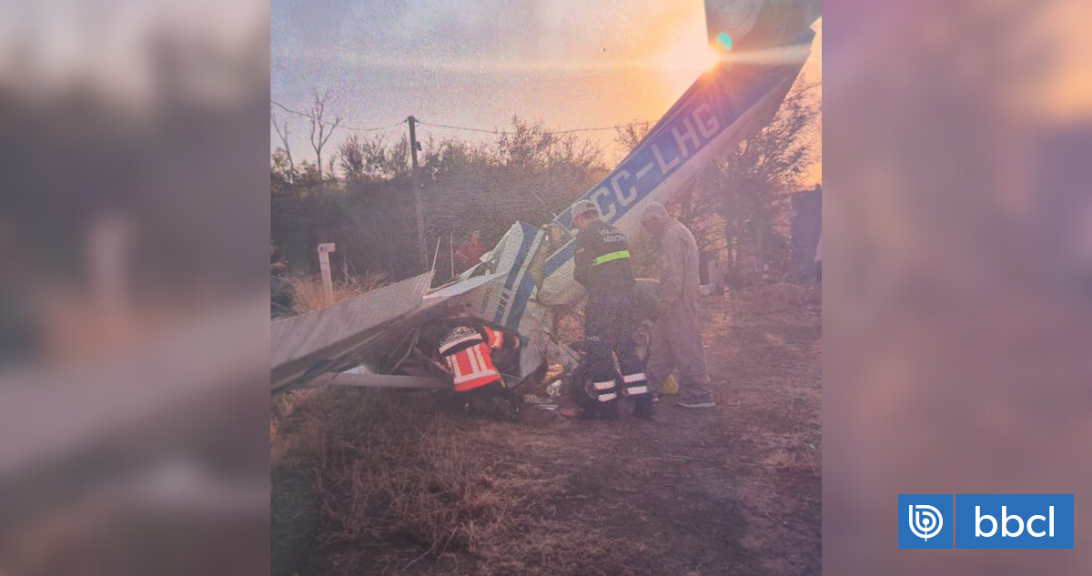 Avioneta capota en parcela colindante a aeródromo de Curacaví: piloto está grave