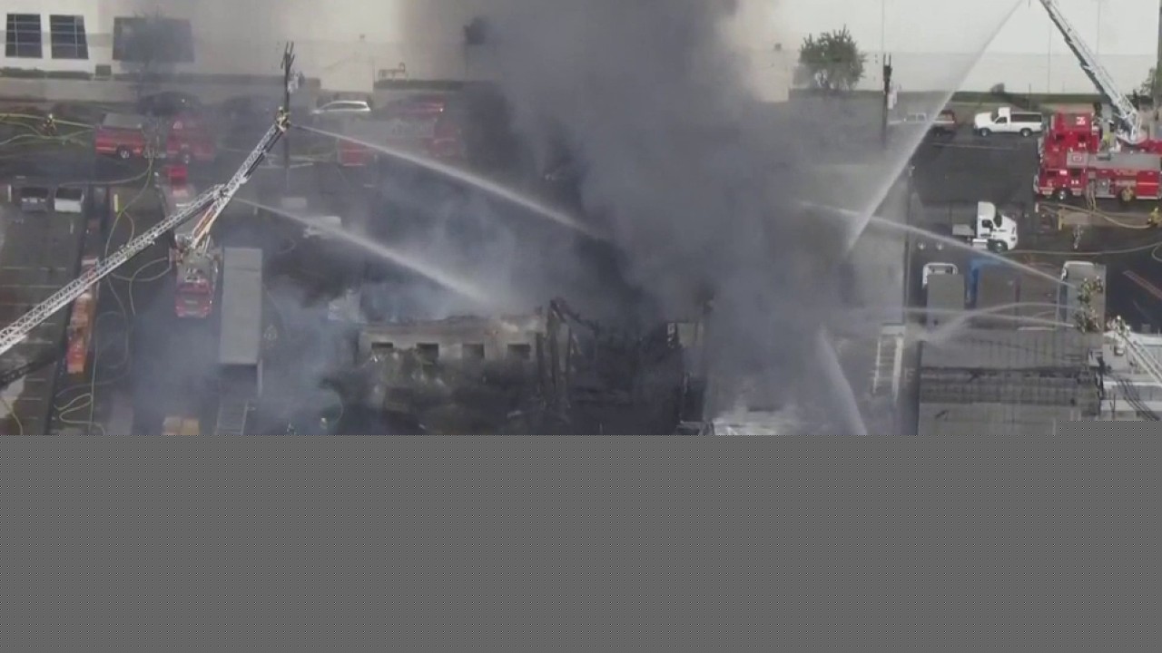 Warehouse in Vernon destroyed by fire