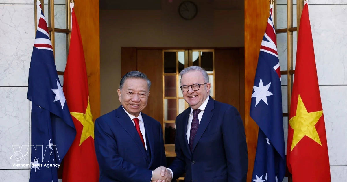 Top Vietnamese leader holds talks with Australian Prime Minister