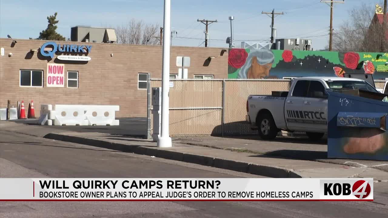 Albuquerque bookstore owner plans to appeal camp shutdown after city nuisance claim