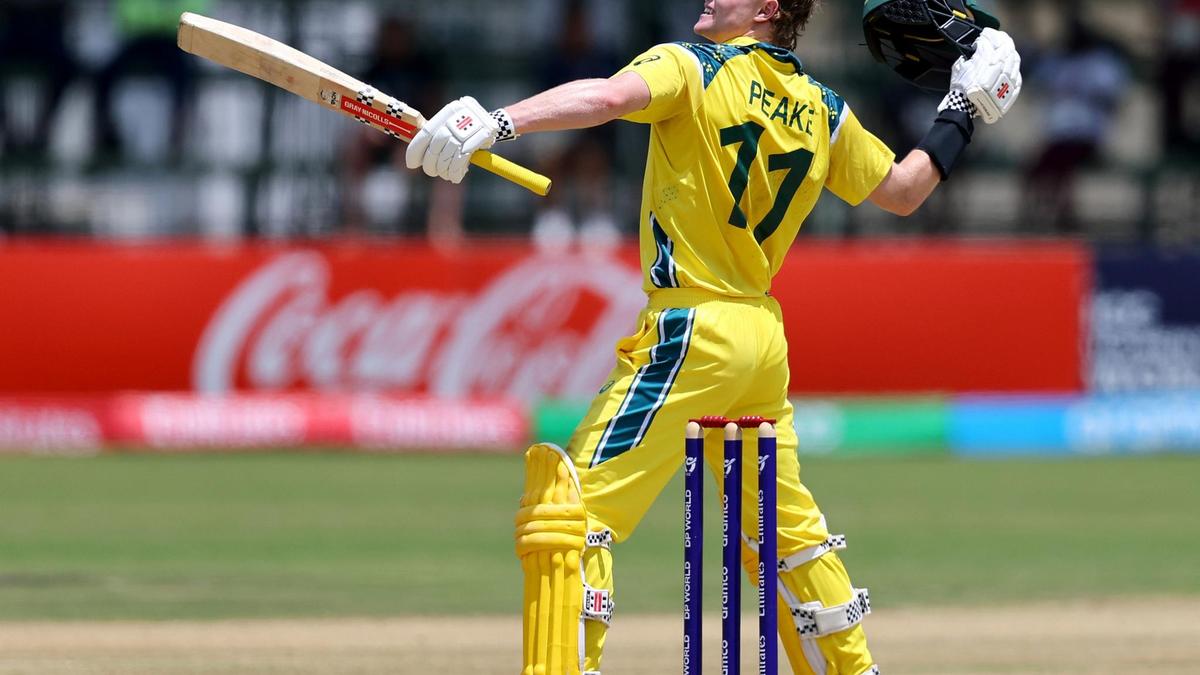 Under-19 World Cup 2026: How Ollie Peake steadied Australia in a moment of rare challenge