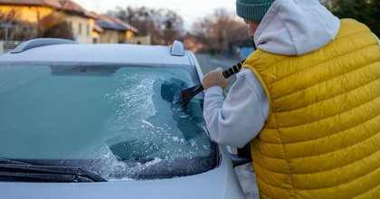 Prevent frost on car windscreens by rubbing 1 food item on the glass