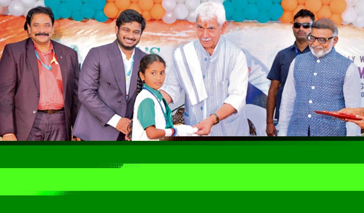 J&K LG Manoj Sinha participates in educational, spiritual events in Khammam