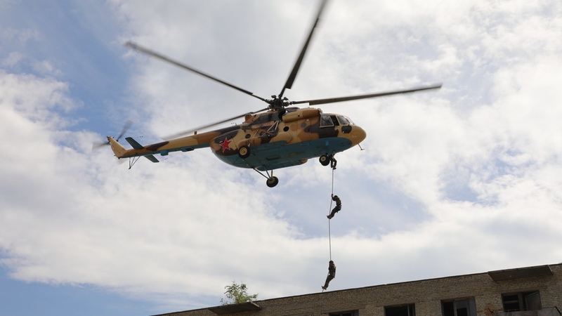 State National Security Committee holds counter-terrorism exercises using drones, armored vehicles and helicopter