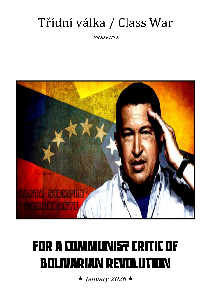 [Booklet] For a Communist Critic of Bolivarian Revolution