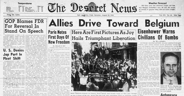 Deseret News archives: De Gaulle led victory march through Paris in 1944