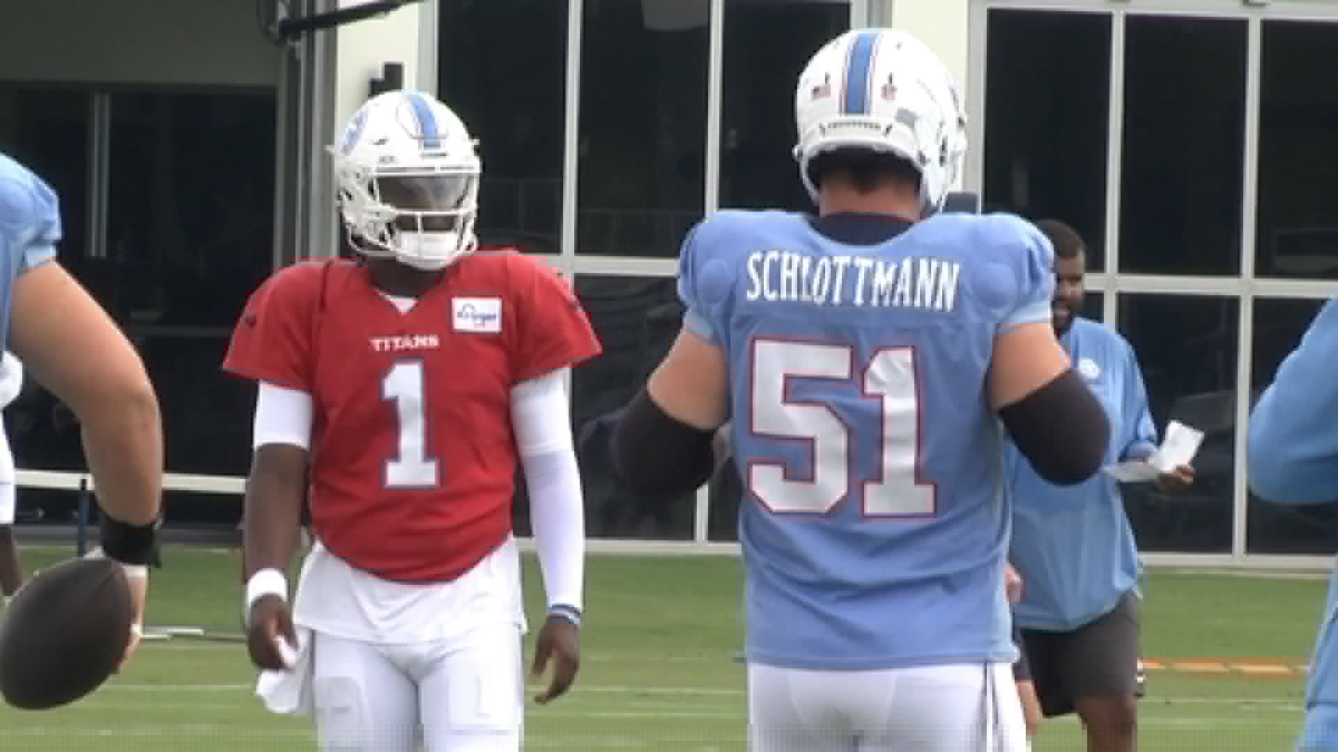 Schlottmann fitting well in Titans revamped offensive line