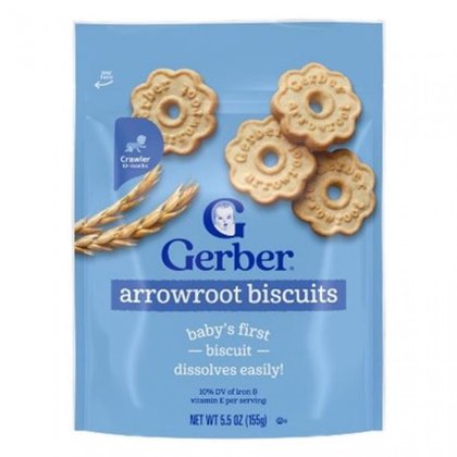 Gerber Products Company announces voluntary recall of limited batches of Arrowroot Biscuits