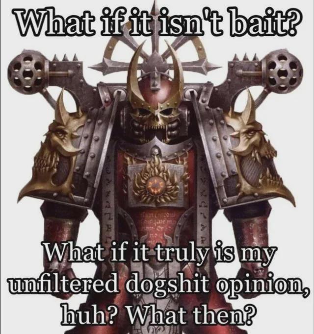 Warhammer 40,000 - Unpalatable truth: actual tabletop is boring af and we are all here for the sci-fi family drama in spesss and cool minis | /r/grimdank