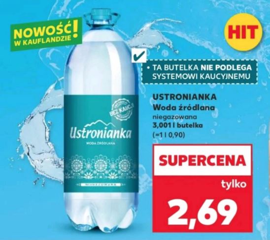 Kaufland a introdus în Polonia sticla de 3,001 litri pentru a ocoli noul sistem SGR