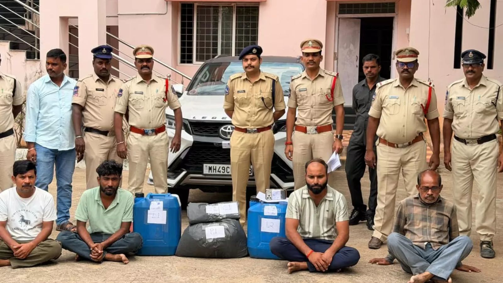 Mephedrone worth Rs 54 crore seized in Bhuvanagiri, four held