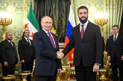 Putin Meets Syrian President al-Shara in Moscow