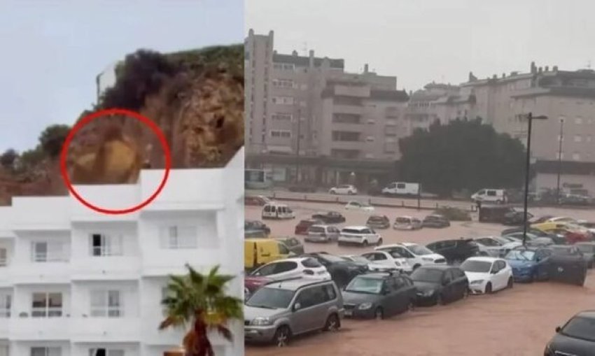 Panik në Ibiza! Shkëmbinj rrëshqasin mbi hotel, tre persona lëndohen
