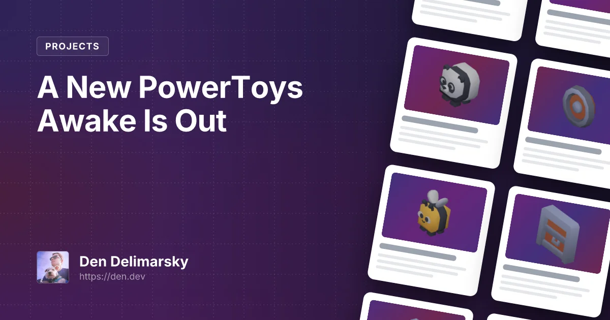 A New PowerToys Awake Is Out