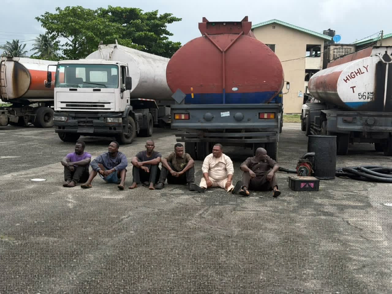 Army Dismantles Illegal Bunkering Site In Lagos, Arrests Six Suspects