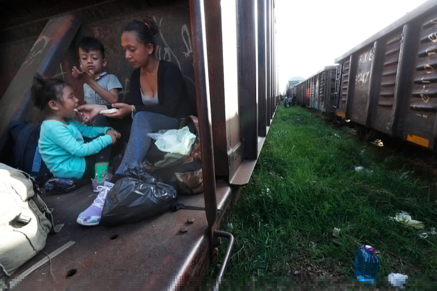 Recent photos of the ongoing migrant struggle