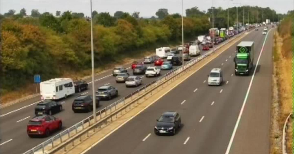 Recap after long delays on the M5 in Worcestershire