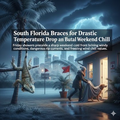 South Florida Braces for Drastic Temperature Drop and Brutal Weekend Chill