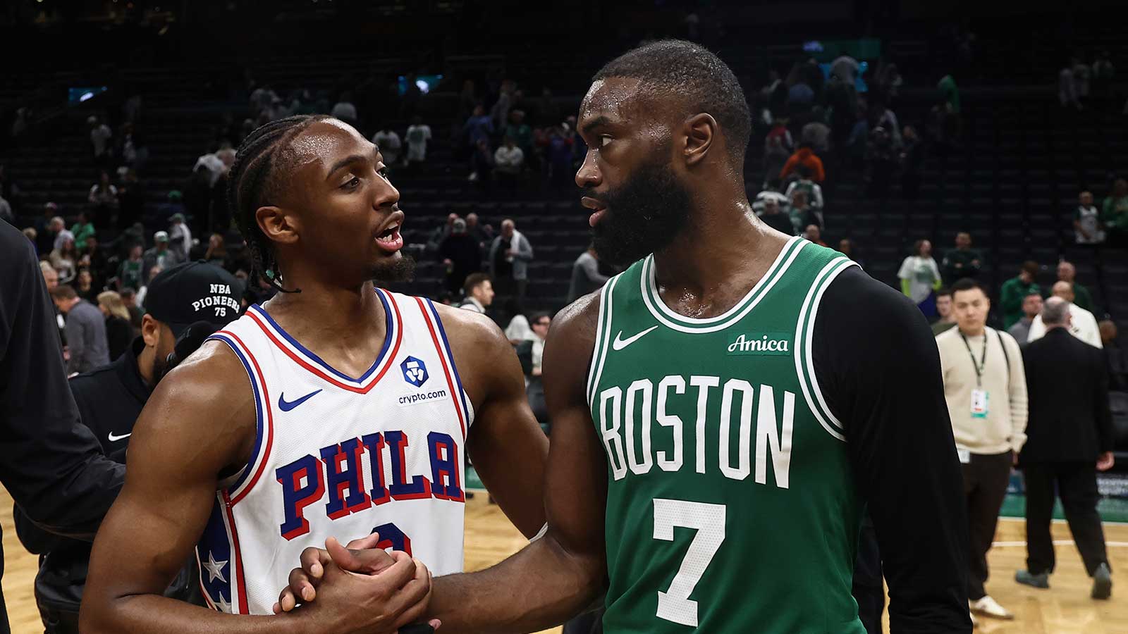 76ers’ Tyrese Maxey is ready to help Jaylen Brown go all-in on Philly community