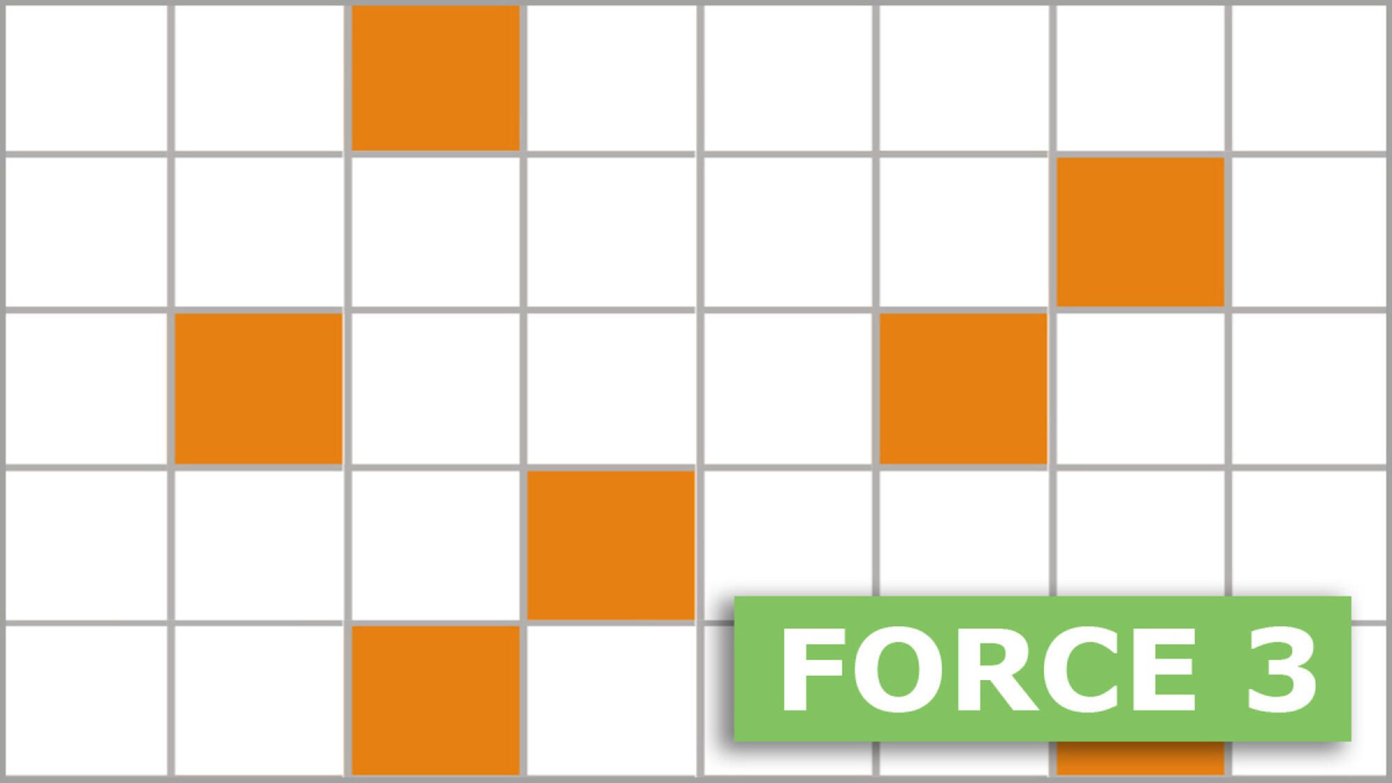 Mots Croisés gratuits - Force 3 - 11 août 2026 Grille n°1504