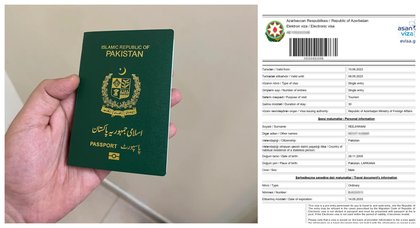 Azerbaijan visit visa fee, services charges in Pakistan from January 2026