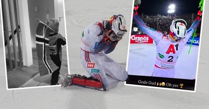 „Guter Gott! Oh, ja!” - Sohnemann und Herzdame jubeln mit Kristoffersen