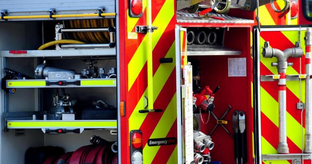Car ends up on its side after crash on road through East Yorkshire town