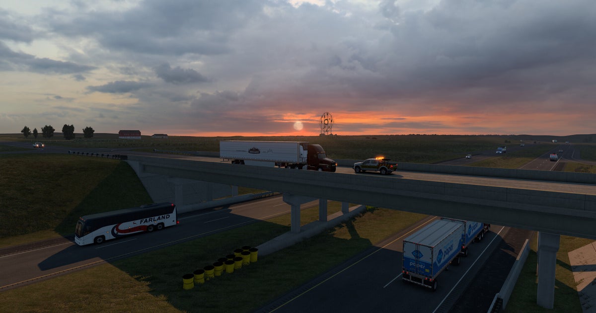 American Truck Simulator trundles off to a land of enchanted highways and giant bovines with a freshly announced North Dakota expansion
