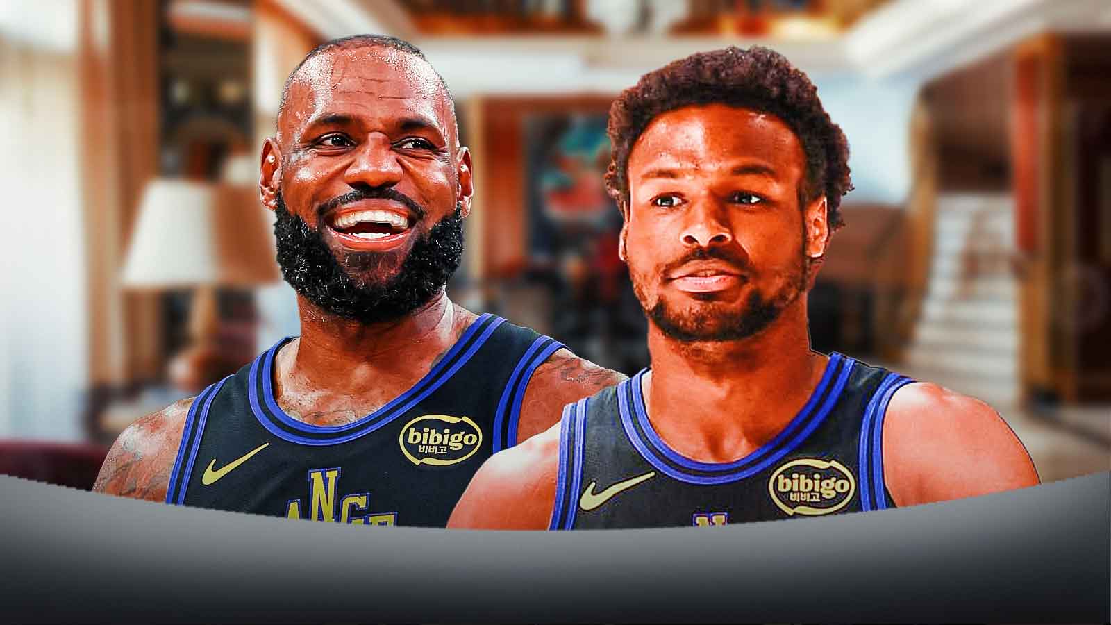 Watch LeBron James, Bronny get a personalized welcome back to Cleveland