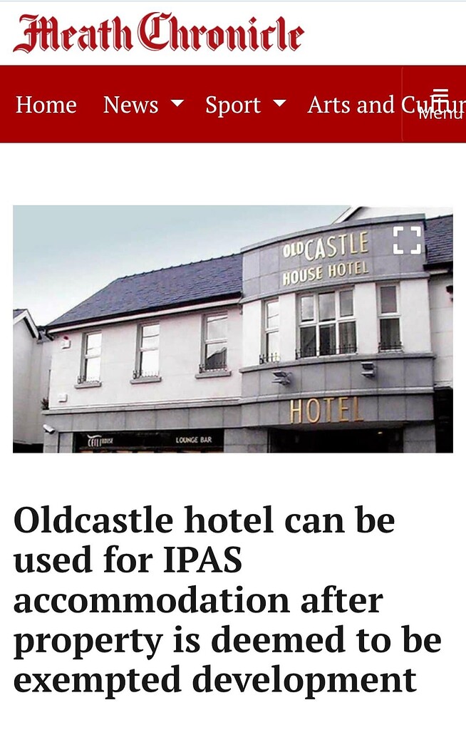 Oldcastle, Meath - Locals Protest IPAS Army Hub