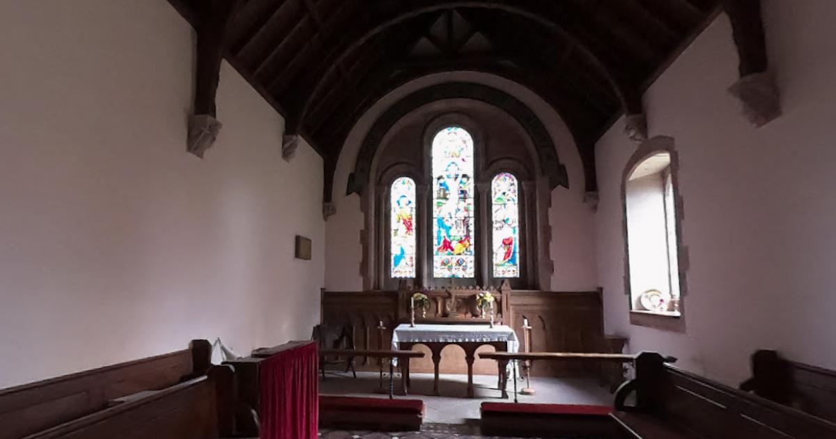 Northumberland church with a castle tower built to survive centuries of raids
