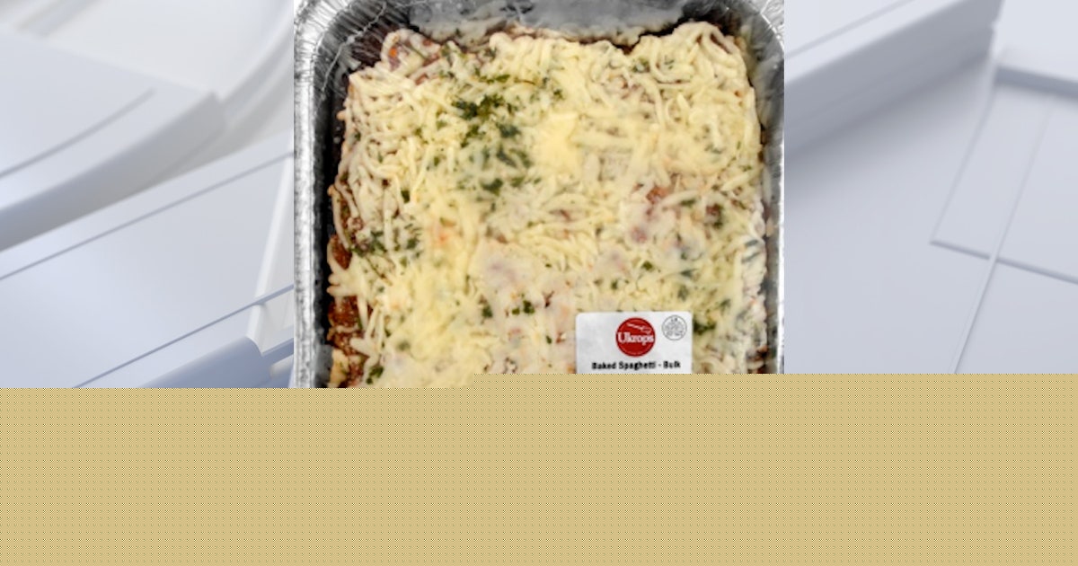 Nearly 23,000 pounds of baked spaghetti, chicken cobbler recalled over possible metal contamination