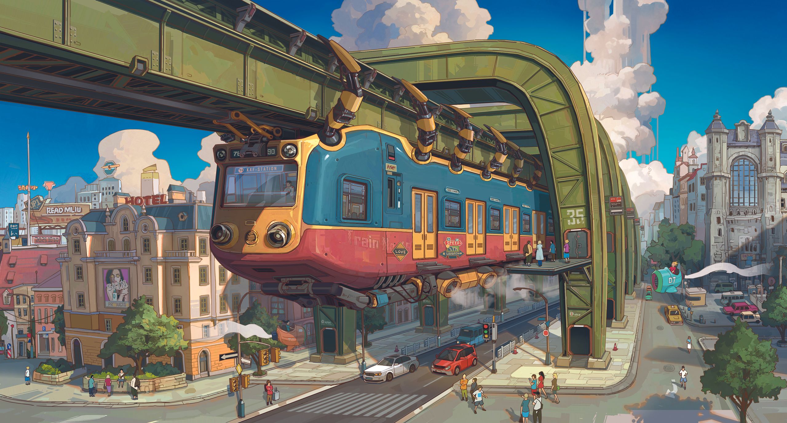 How a photo of an insect inspired this surprising retrofuturistic cityscape
