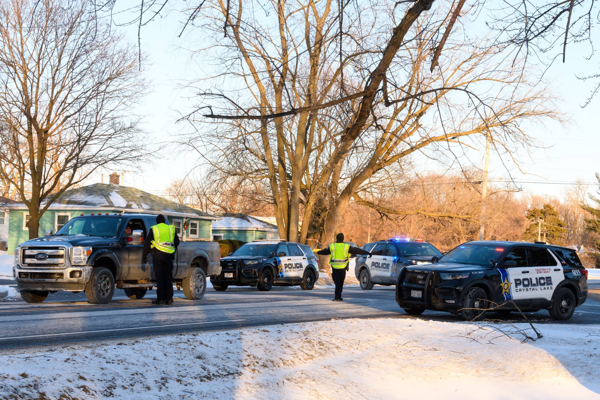 Man hospitalized after being hit by pickup truck while in roadway on Route 176 in Crystal Lake