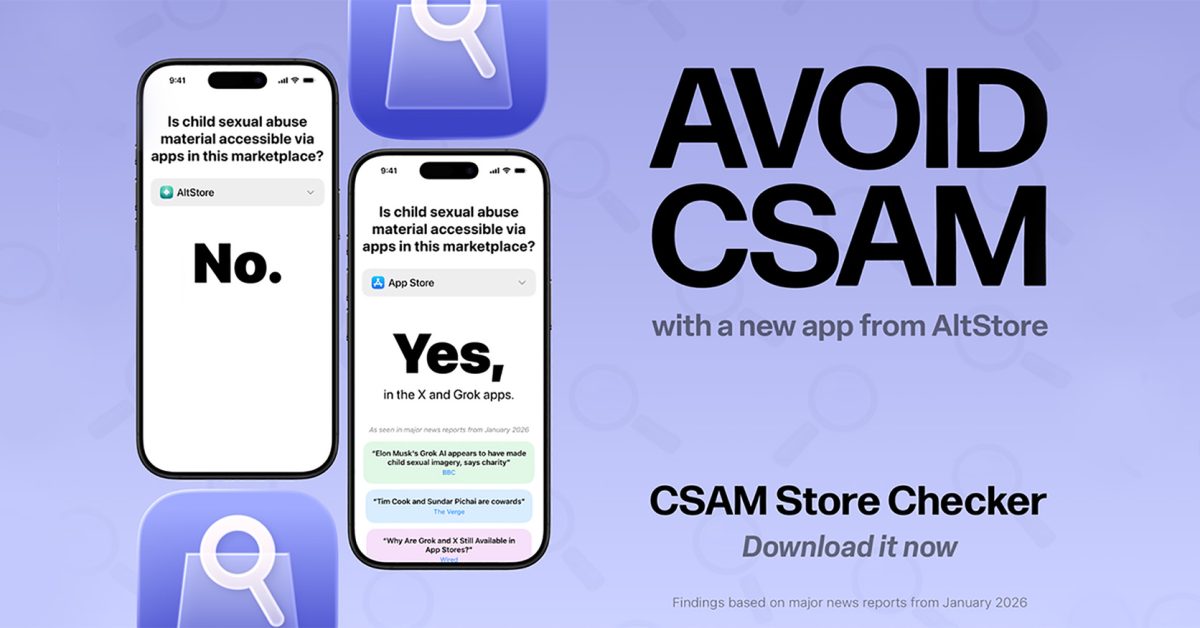 AltStore announces CSAM Store Checker app, pledges donations to anti-trafficking nonprofit