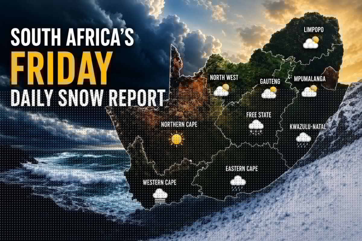 Daily Snow Report: Gauteng back in the firing line for snow