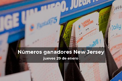 Lotería de Nueva Jersey en vivo: resultados y ganadores del jueves 29 de enero de 2026