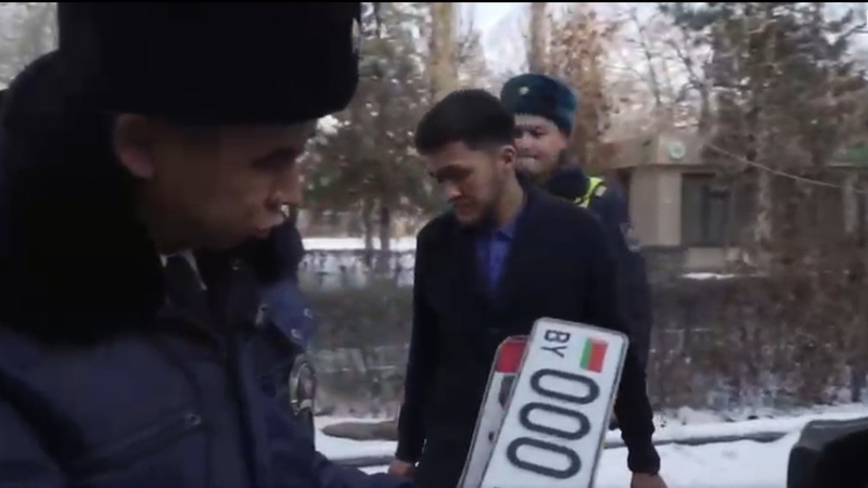 Intoxicated driver caught with fake license plates in Bishkek