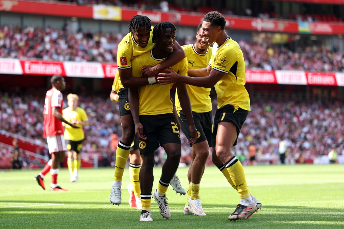 Arsenal 2-3 Borussia Dortmund: Bruno Guimaraes watches on as Gunners lose Emirates Cup