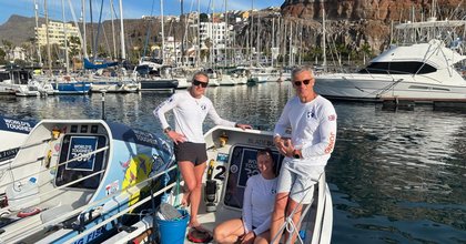 Hampshire duo part of record-breaking trio who rowed across the Atlantic