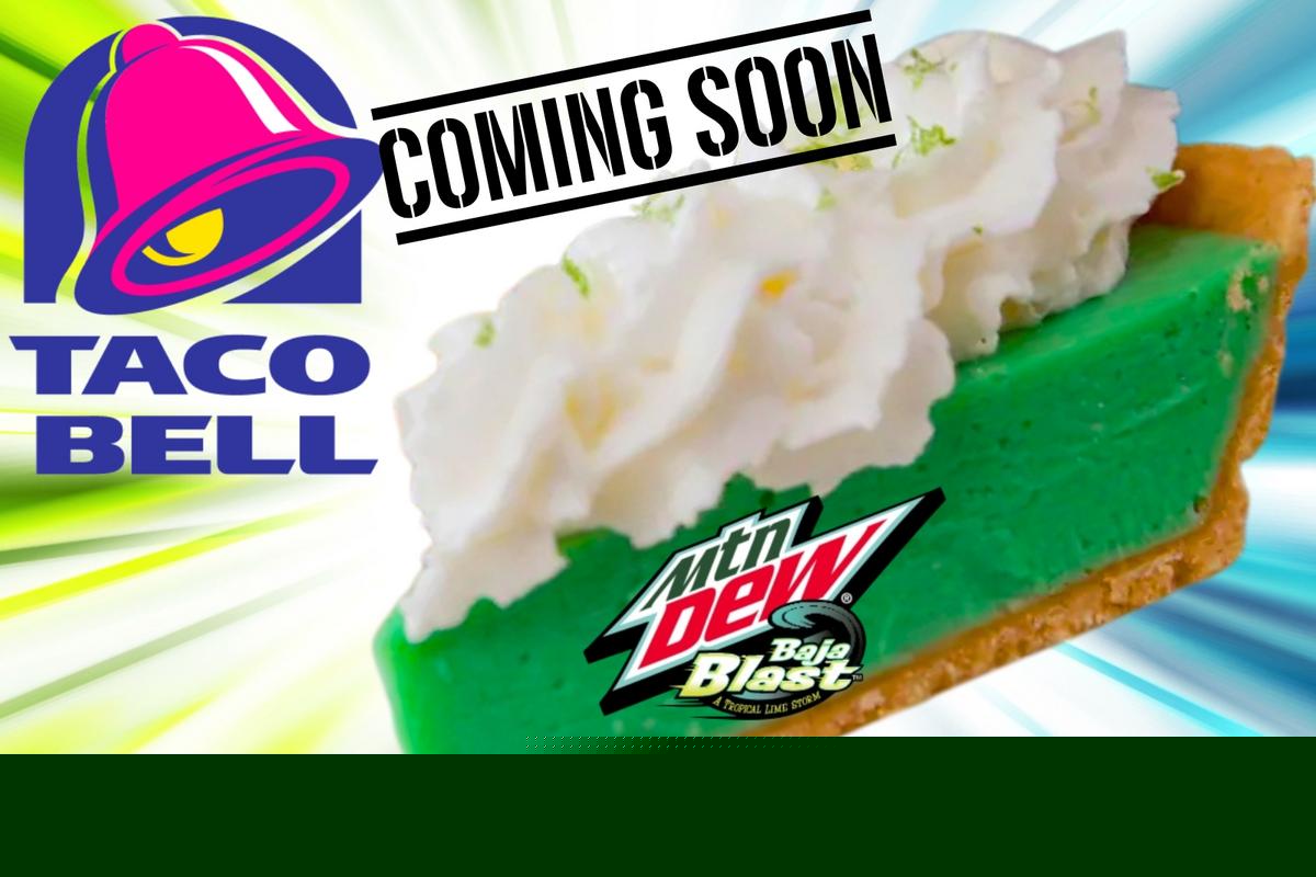 Taco Bell’s Mountain Dew Baja Blast Pie Could Hit Menus by Thanksgiving