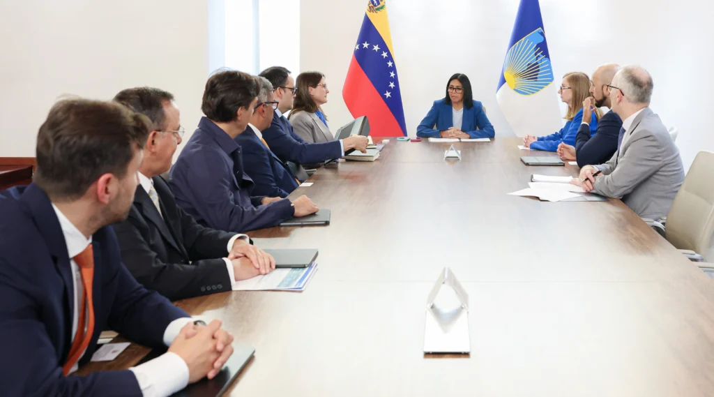 Venezuelan Acting President Delcy Rodriguez Meets IDB to Plan Multilateral Roadmap