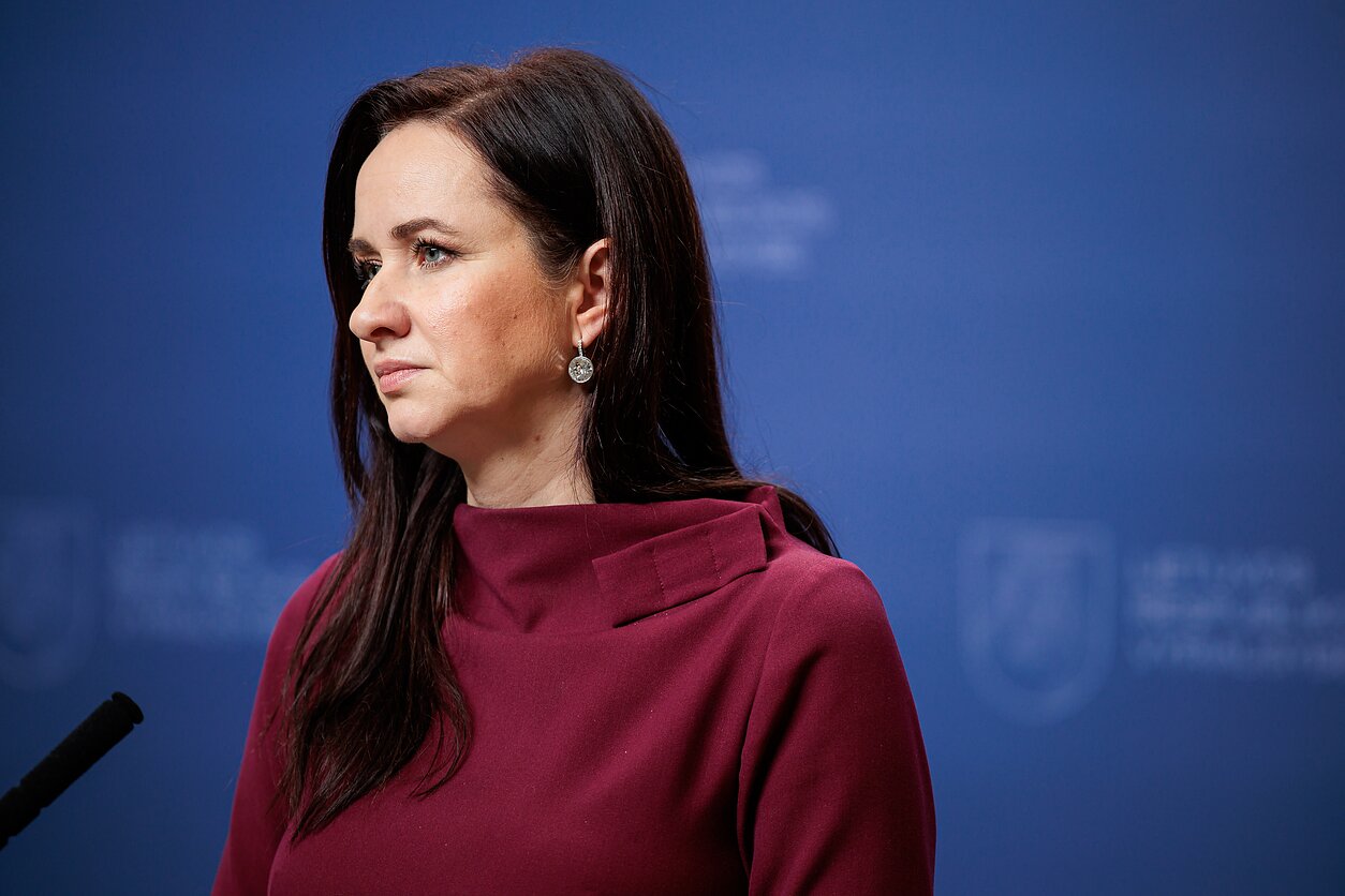 Ruginienė sako nedalyvavusi protestuose dėl grėsmės žodžio laisvei, nes neleido apsauga