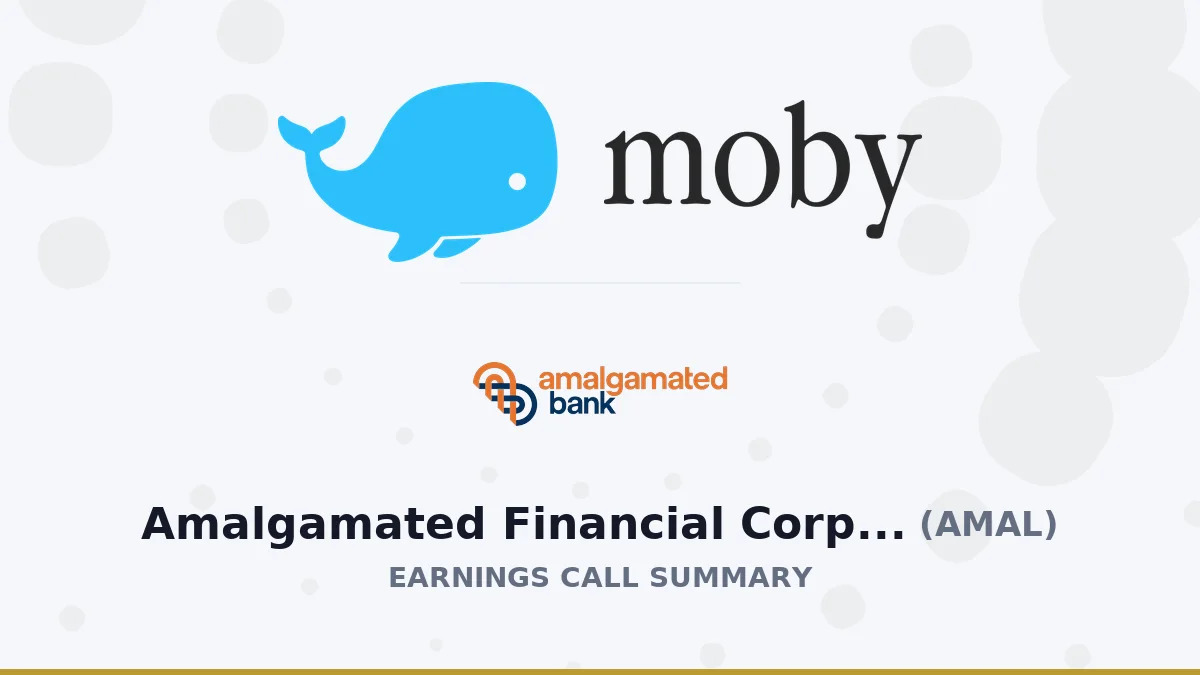 Amalgamated Financial Corp. Q2 2026 Earnings Call Summary