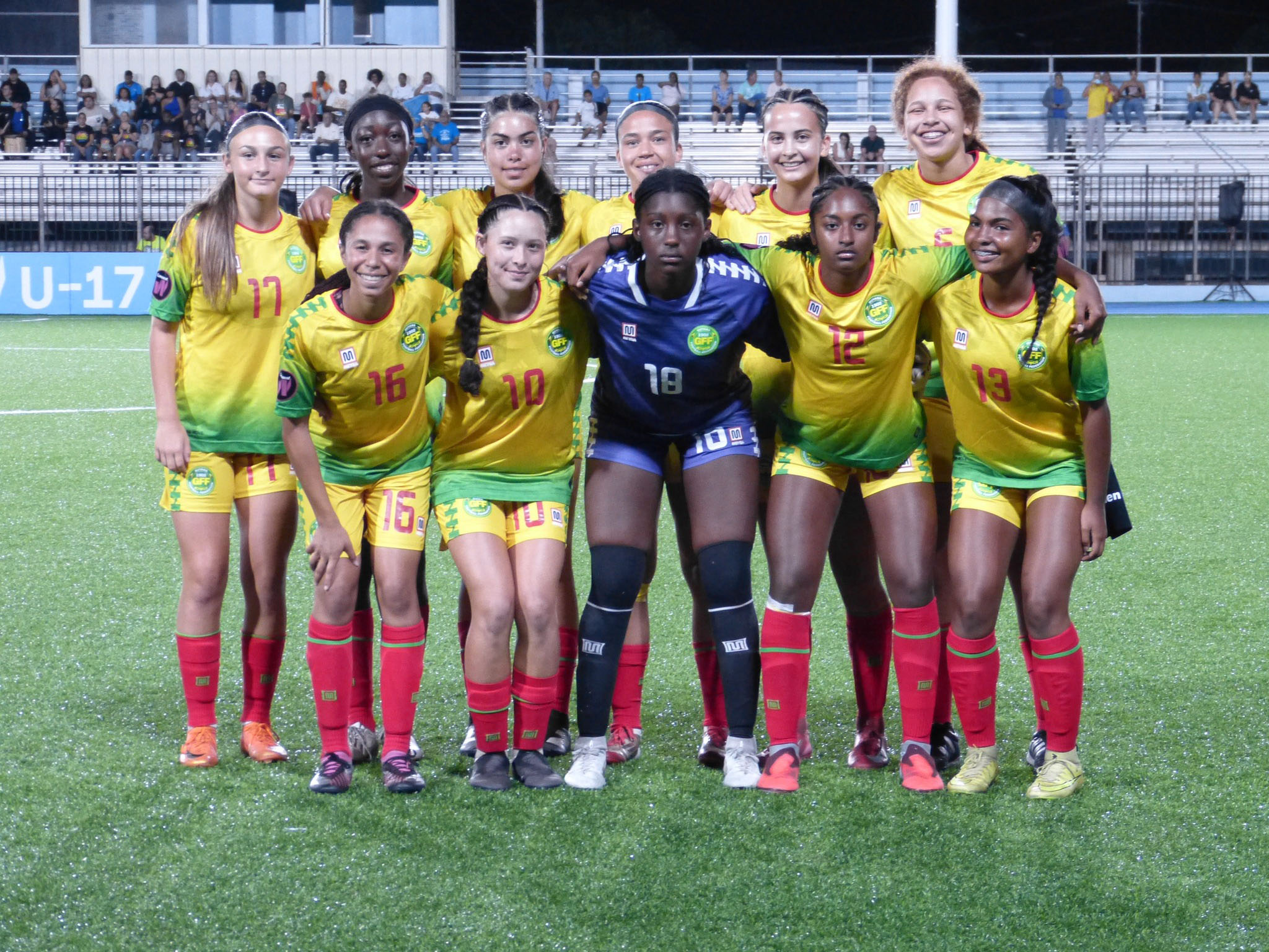 Guyana U17 Lady Jags beat Aruba  2–0 to stay on track in Group D